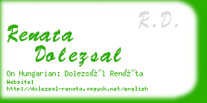 renata dolezsal business card